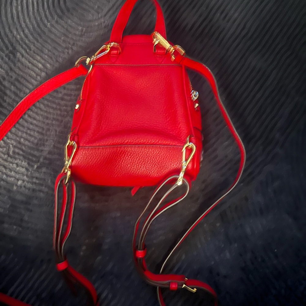 Michael Kors Red Backpack with White Floral mini Rhea - Picture 3 of 3